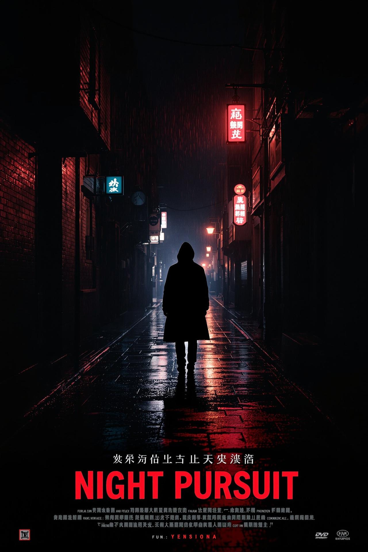 天天影院出品暗夜追凶悬疑电影海报